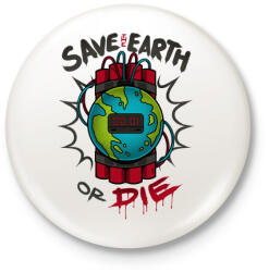 printfashion Időbomba - Kitűző, hűtőmágnes - Fehér (3073866)