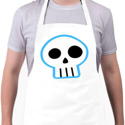 printfashion Sims skull - Kötény - Fehér (4909574)