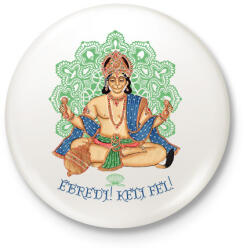 printfashion Ébredj! Kelj fel! - Kitűző, hűtőmágnes - Fehér (7634868)