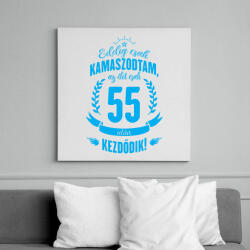 printfashion kamasz-55-cyan - Vászonkép - Fehér (6623205)