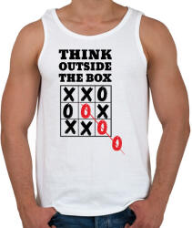 printfashion Think outside the box! - Férfi atléta - Fehér (2781931)