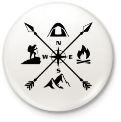 printfashion outdoor - Kitűző, hűtőmágnes - Fehér (13035246)