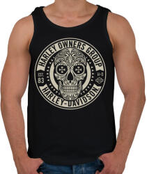printfashion Harley koponya - Férfi atléta - Fekete (4858315)