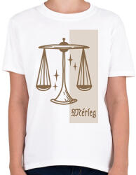 printfashion Mérleg horoszkóp - Gyerek póló - Fehér (6265330)