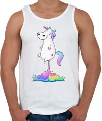 printfashion Unicornis fart RAINBOW - Férfi atléta - Fehér (2442752)