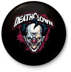 printfashion Death Clowns - Kitűző, hűtőmágnes - Fekete (14686268)