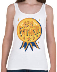 printfashion Legjobb apa - Női atléta - Fehér (13591640)