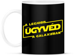 printfashion A legjobb ügyvéd a galaxisban - Bögre - Fekete (3926930)