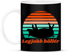 printfashion Legjobb böllér - Bögre - Fekete (10808728)