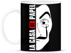 printfashion La Casa de Papel - A nagy pénzrablás - Money Heist - Bögre - Fekete (5794098)