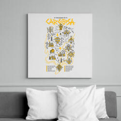 printfashion True detective - Vászonkép - Fehér (6621282)