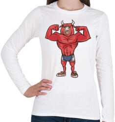 printfashion Modern Minotaurusz - Női hosszú ujjú póló - Fehér (5502166)