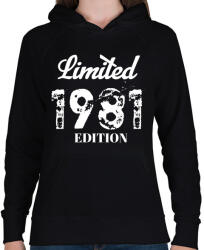 printfashion 1981 - Női kapucnis pulóver - Fekete (4556873)
