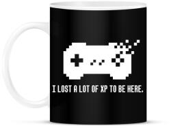 printfashion LOST A LOT OF XP - Bögre - Fekete (2061503)