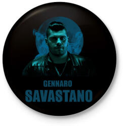 printfashion GENNARO SAVASTANO- GOMORRAH - Kitűző, hűtőmágnes - Fekete (3103461)