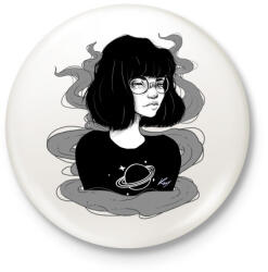 printfashion Kuro - Kitűző, hűtőmágnes - Fehér (3077083)