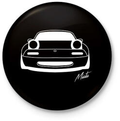 printfashion Mazda mx5 Miata - Kitűző, hűtőmágnes - Fekete (15777812)