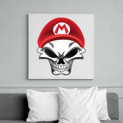 printfashion Mario koponya - Vászonkép - Fehér (6626821)