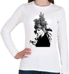 printfashion Melting beauty - Női hosszú ujjú póló - Fehér (228299)