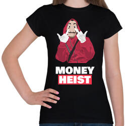 printfashion MONEY HEIST - Női póló - Fekete (10896312)