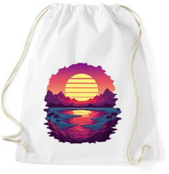 printfashion Retro naplemente - Sportzsák, Tornazsák - Fehér (14955471)