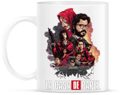 printfashion La Casa de Papel - Bögre - Fehér (4668589)