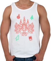printfashion Adventi koszorú - Férfi atléta - Fehér (14739537)