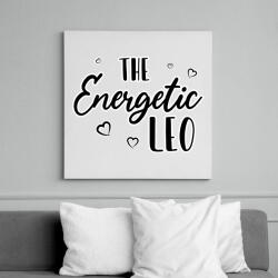 printfashion Az energikus oroszlán - Vászonkép - Fehér (8522881)