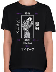 printfashion Jack Hanma - Gyerek póló - Fekete (16172990)