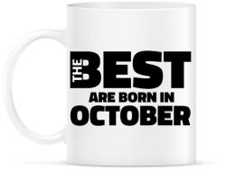 printfashion The Best are born in october - Bögre - Fehér (5426206)