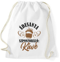 printfashion Anya és a kávé - Sportzsák, Tornazsák - Fehér (4702487)