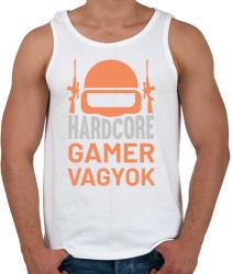 printfashion Hardcore gamer vagyok - Férfi atléta - Fehér (11690953)