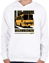 printfashion A Legjobbak - Gyerek kapucnis pulóver - Fehér (6024383)