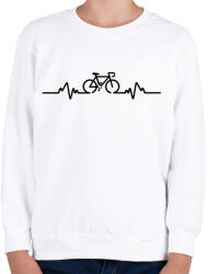 printfashion BIKE - Gyerek pulóver - Fehér (273261)