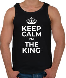 printfashion KIRÁLY VAGYOK - Férfi atléta - Fekete (10796364)