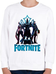 printfashion Fortnite: X-Lord, Ultima Knight, Y0ND3R - Gyerek pulóver - Fehér (4699963)