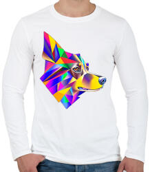 printfashion FuturPup 2.0 - Férfi hosszú ujjú póló - Fehér (13503697)
