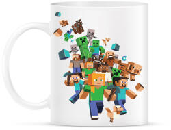 printfashion Minecraft karakterek - Bögre - Fehér (12705592)
