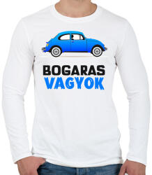 printfashion BOGARAS VAGYOK - Férfi hosszú ujjú póló - Fehér (10029137)