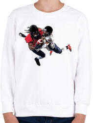 printfashion NFL Touchdown - Gyerek pulóver - Fehér (2170698)