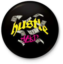 printfashion Pénz Pénz Pénz - Kitűző, hűtőmágnes - Fekete (11622251)