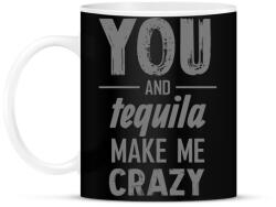 printfashion You and tequila - Bögre - Fekete (7071164)