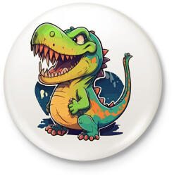 printfashion dino - Kitűző, hűtőmágnes - Fehér (13662747)