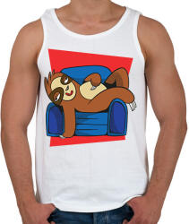 printfashion Lajhár - Férfi atléta - Fehér (9179397)