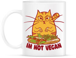 printfashion Nem vagyok vegán - Bögre - Fehér (11799020)