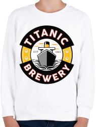 printfashion Titanic brewery - Gyerek pulóver - Fehér (14896096)