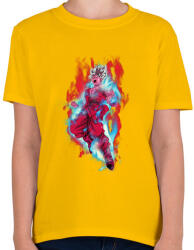 printfashion dragon ball super-saiyan-hair - Gyerek póló - Sárga (4190202)