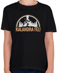 printfashion Kalandra fel! (Sötét póló) - Gyerek póló - Fekete (2664652)