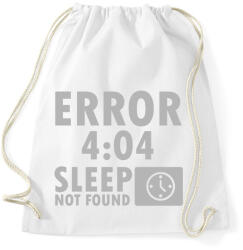 printfashion 404 - Sleep not Found - Sportzsák, Tornazsák - Fehér (2013439)