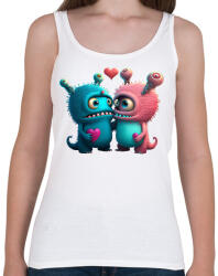 printfashion Vicces Szörnyecskés - cuki, csúnya, szerelmes minta - Női atléta - Fehér (11865953)